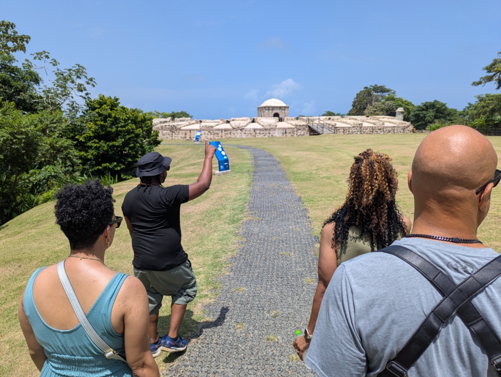 Omar guiding us through the Fort